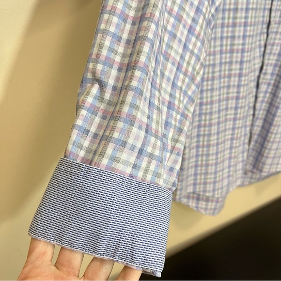 Egara Men’s Plaid Non-Iron Button Up Cotton Shirt - Picture 4 of 11